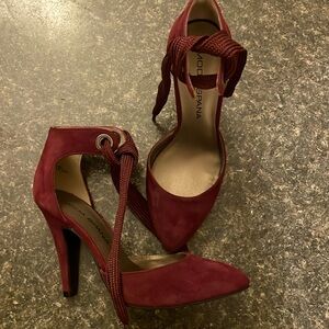 Red wine high heels